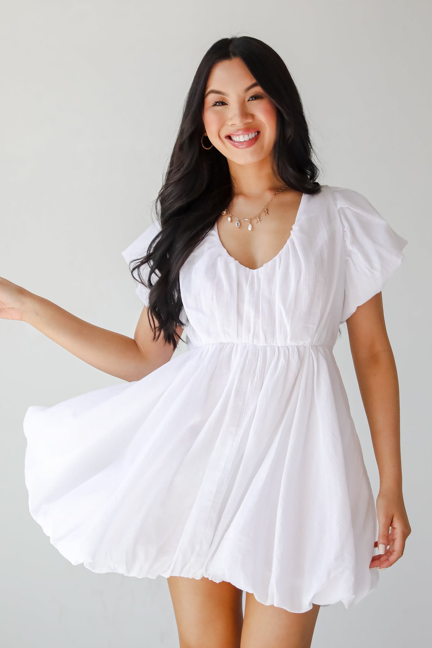 FINAL SALE - All The Charm Babydoll Mini Dress