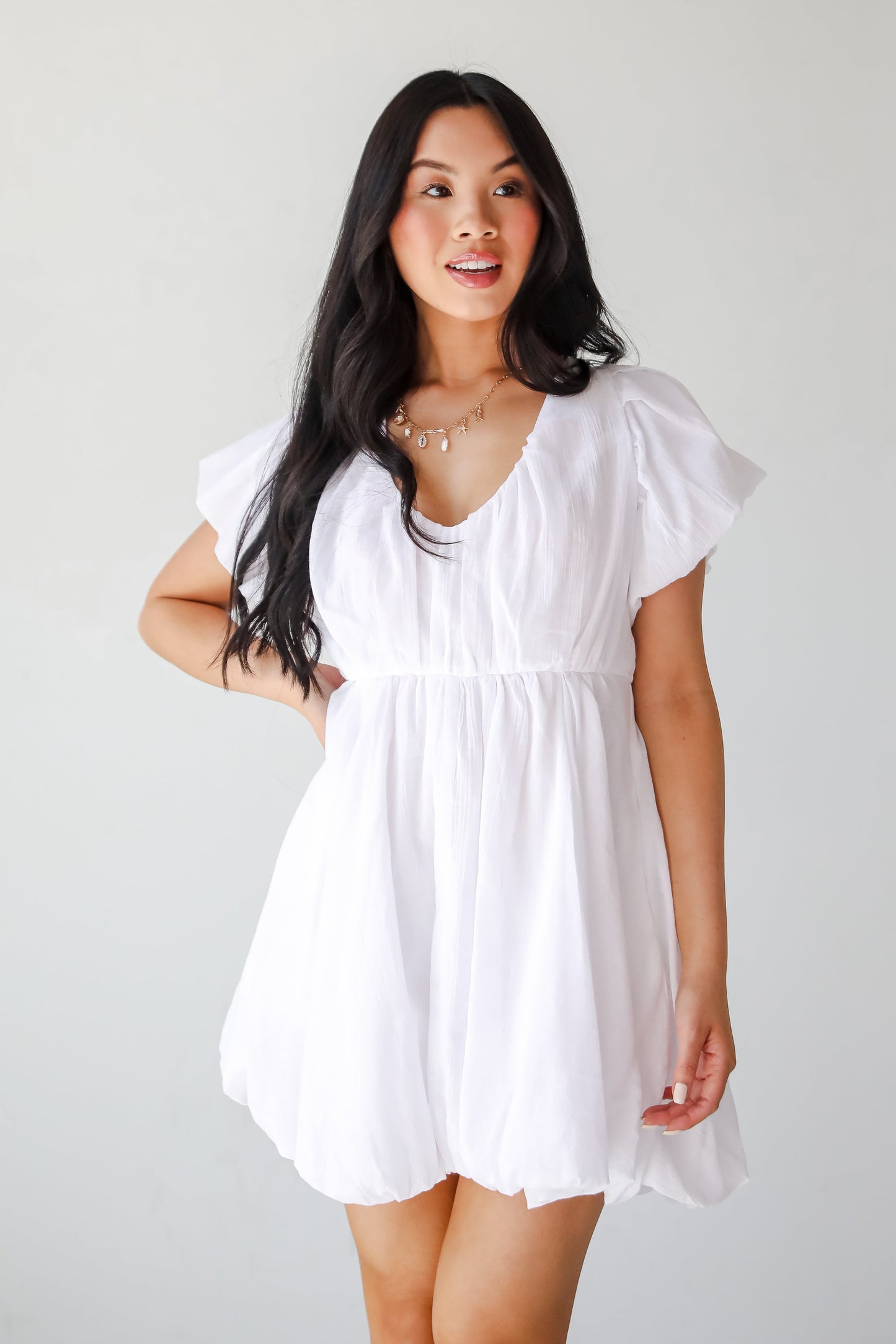 FINAL SALE - All The Charm Babydoll Mini Dress