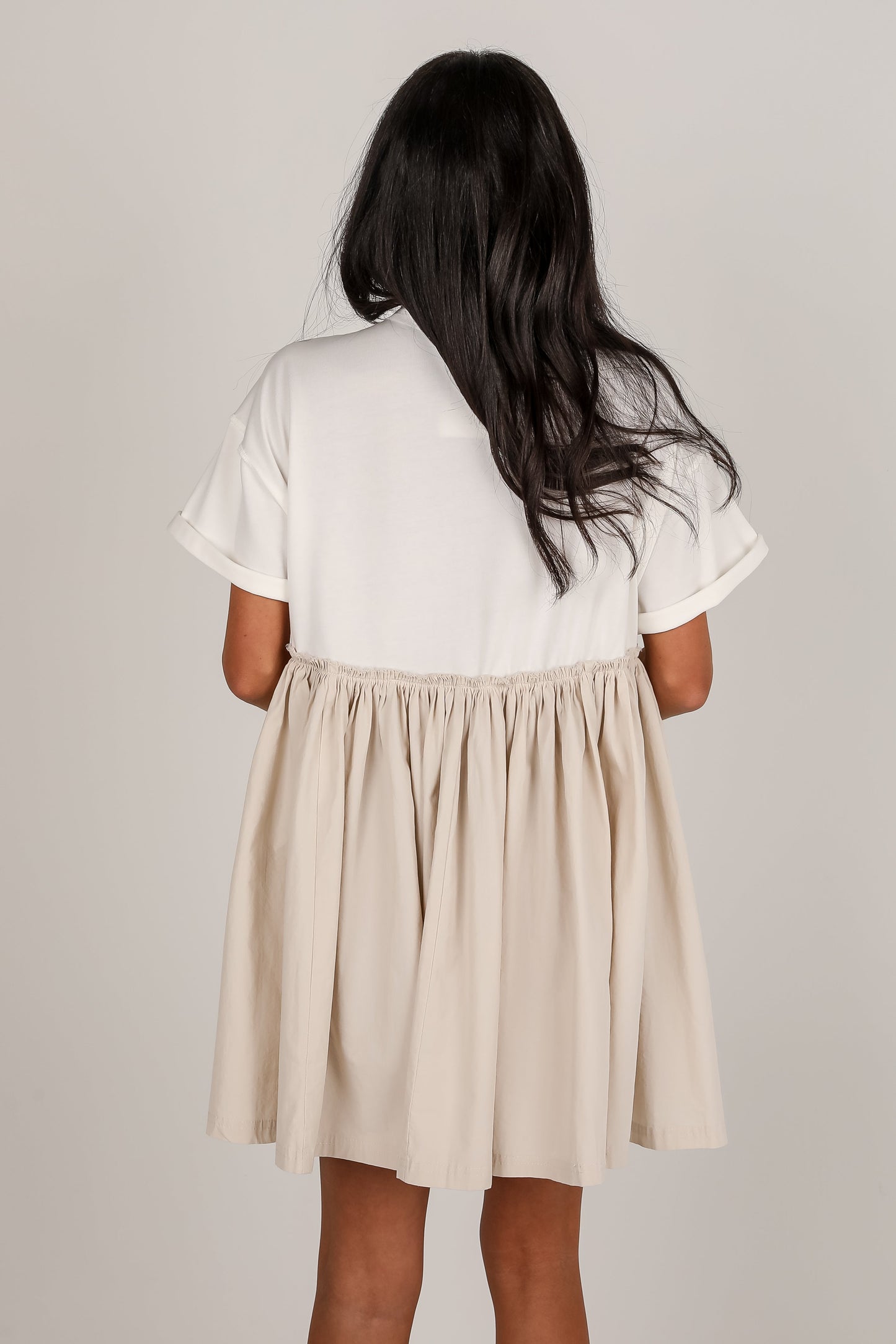 FINAL SALE - Sweeter Vibes White Contrast Babydoll Mini Dress