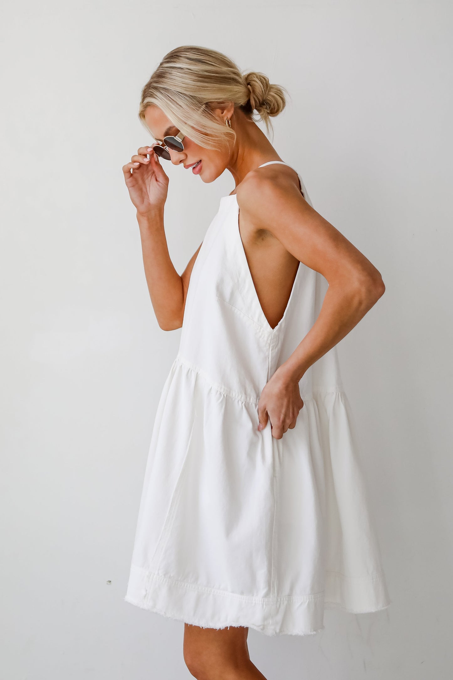 FINAL SALE - Sweetly Made Denim Mini Dress