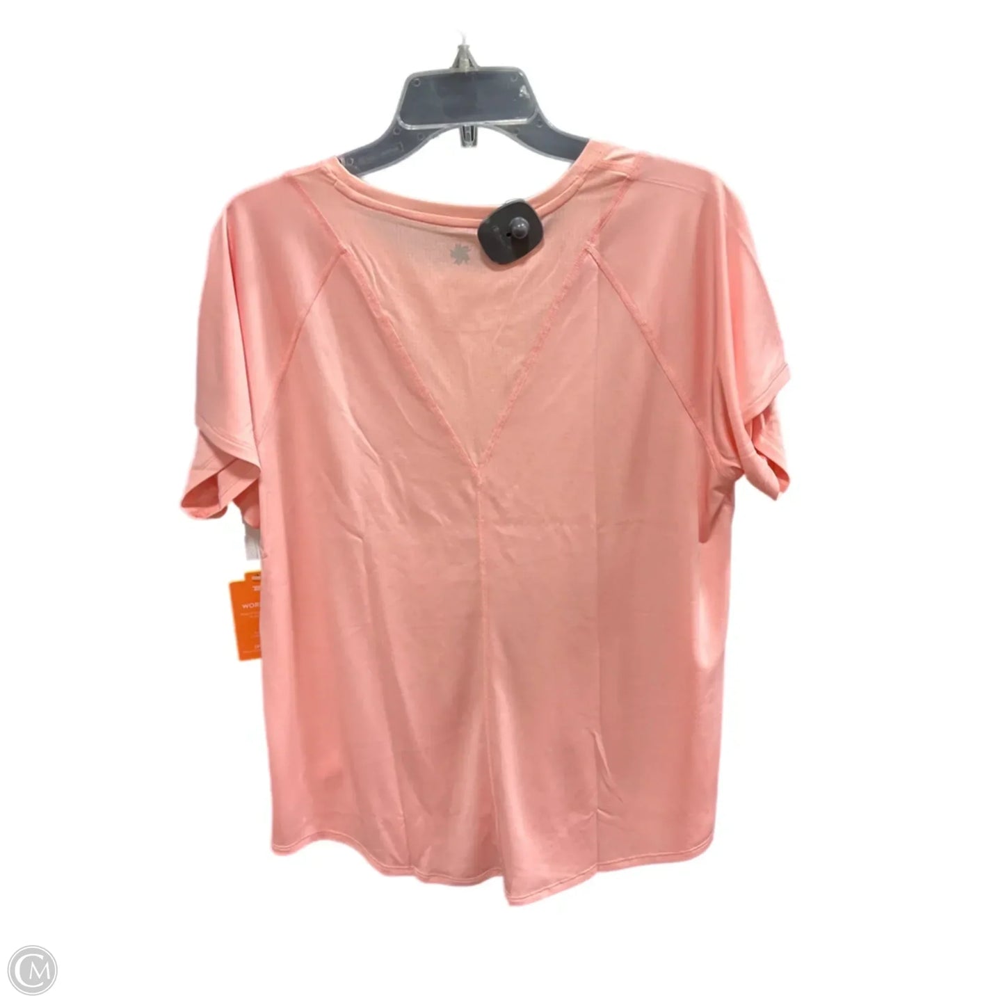 Athletic Top Short Sleeve By Tek Gear In Peach, Size: Xl