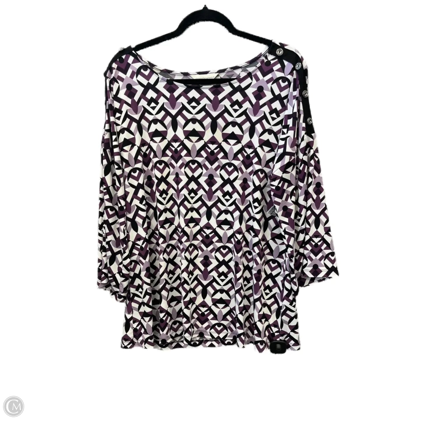 Top Long Sleeve By Christopher And Banks In Purple, Size: Xl
