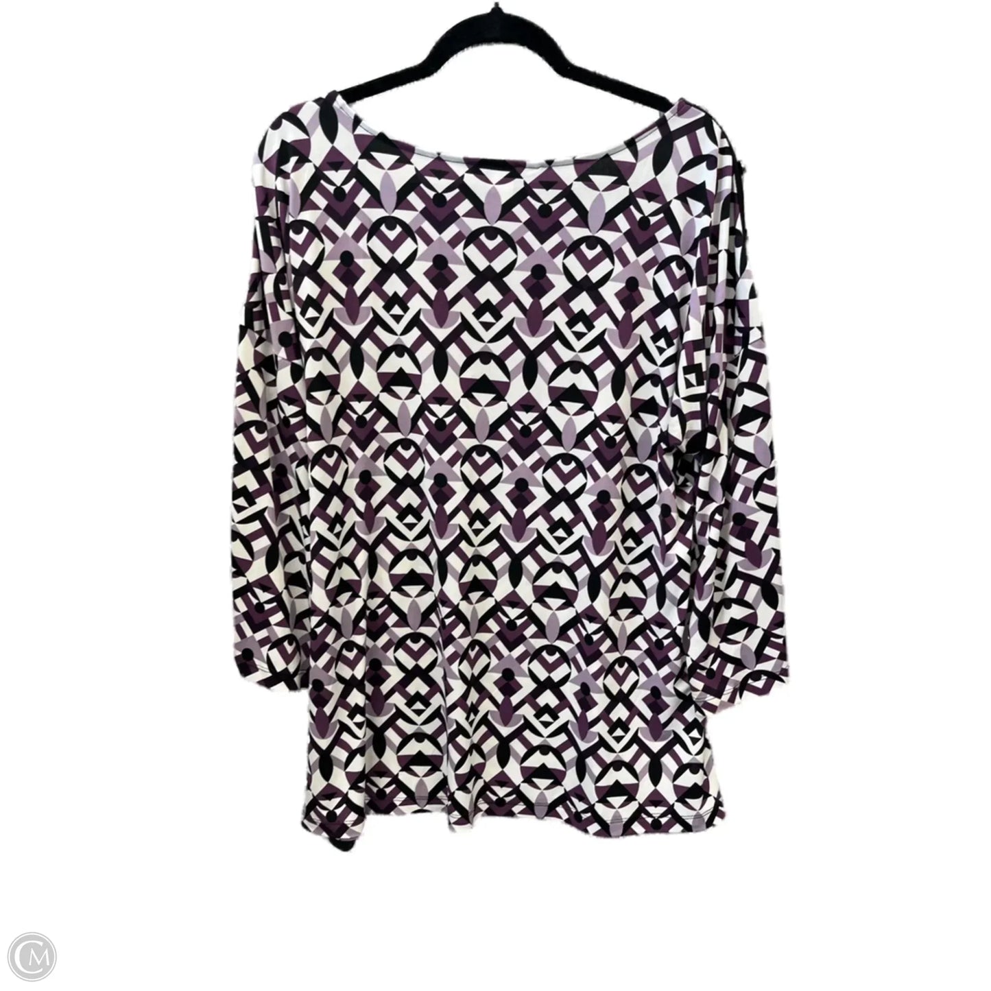 Top Long Sleeve By Christopher And Banks In Purple, Size: Xl