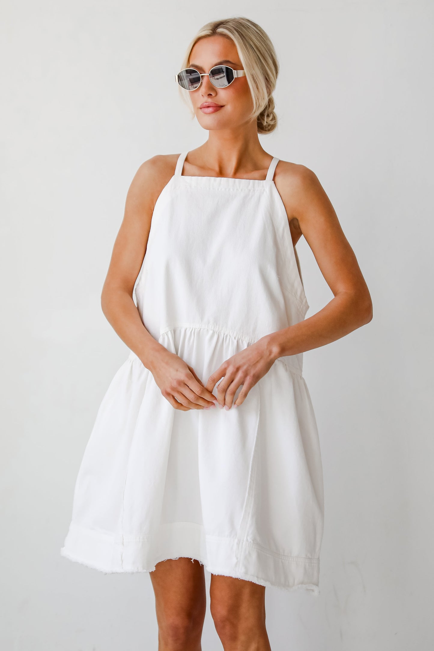 FINAL SALE - Sweetly Made Denim Mini Dress