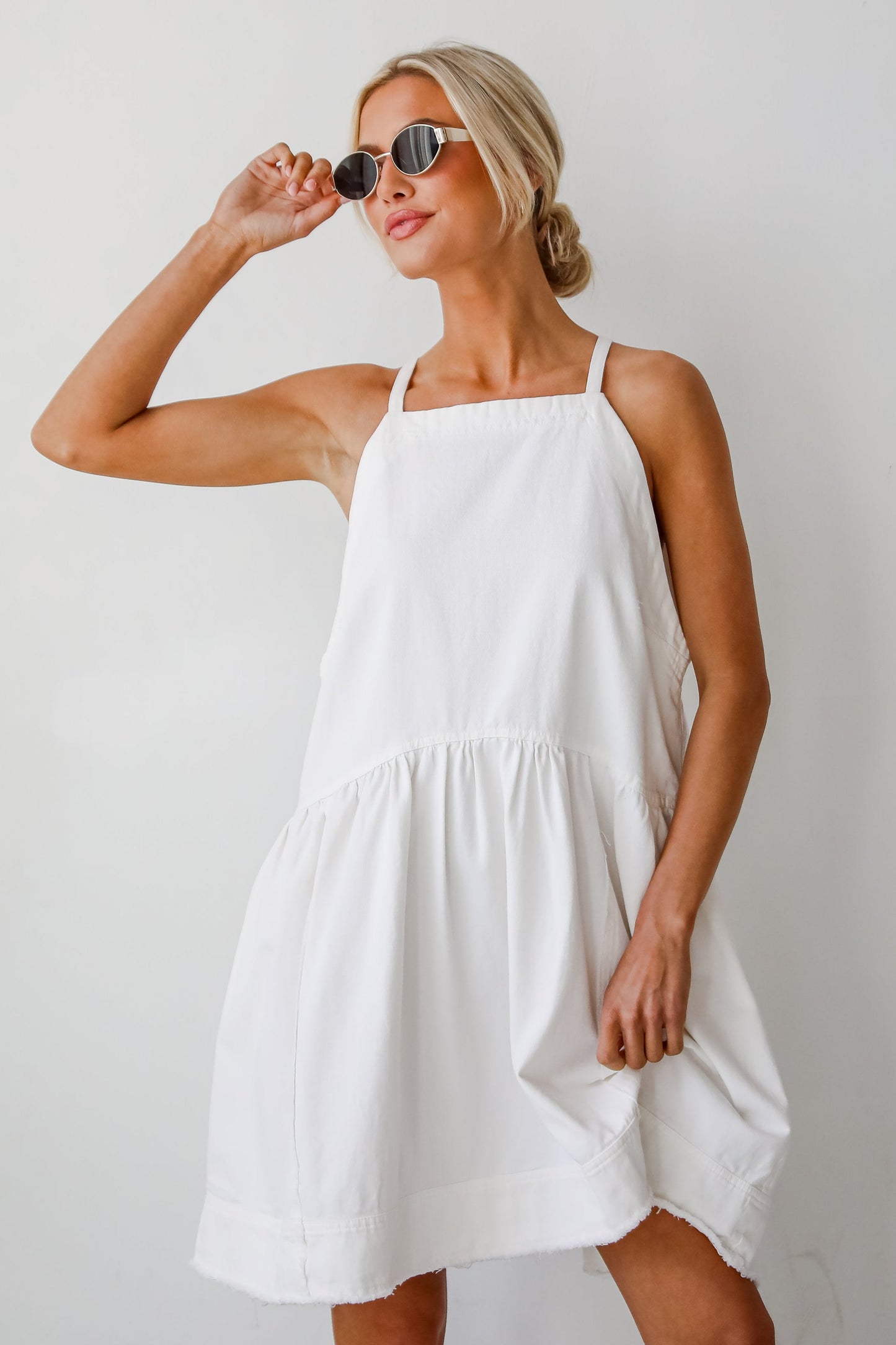 FINAL SALE - Sweetly Made Denim Mini Dress
